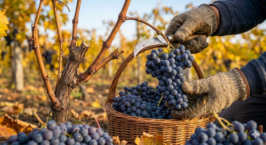 Підготовка винограду до зими, укриття та вологозарядка.