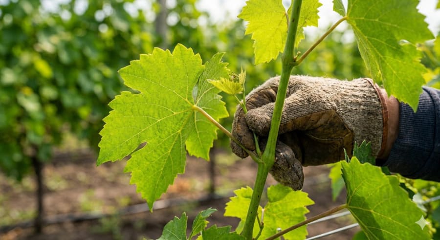 Зелені операції на винограднику, пасинкування та захист лози.