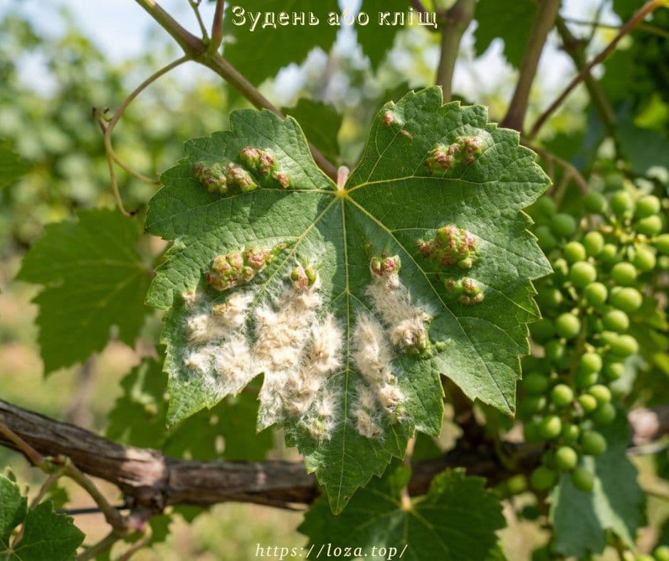 Виноградний зудень або кліщ Виноградний зудень або кліщ